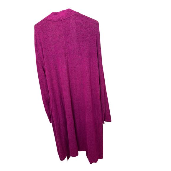 Tommy Hilfiger Long Open Cardigan Fuschia Black Heather Size XL, EUC ✨ - Picture 4 of 5